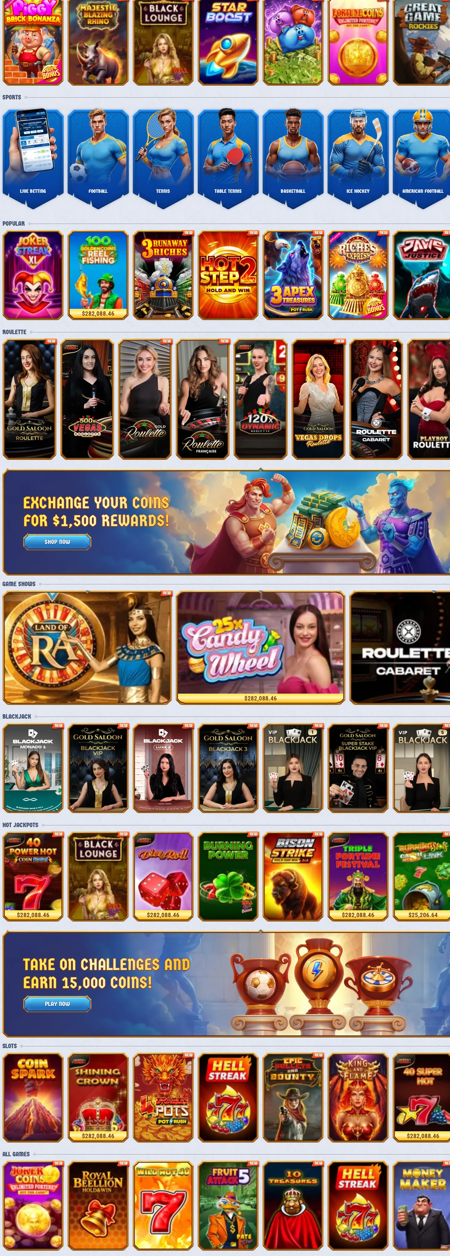 romibet Casino catalogo slot e giochi